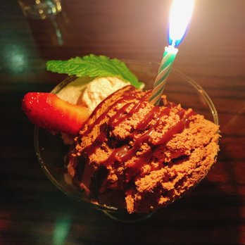 Agave Restaurant - Belgian Chocolate Mousse with a Creme Angliase - New Mexican Cuisine Near Me - Atlanta, Georgia