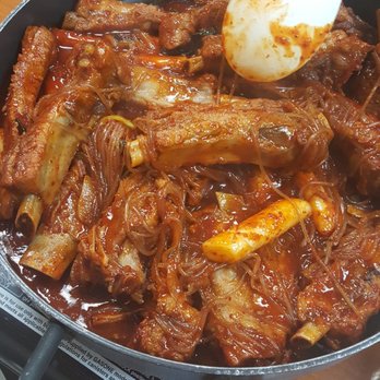 JangTu Restaurant - Galbi with glass noodles and rice cakes. - Korean Near Me - Sunnyvale, California JangTu Restaurant - Galbi with glass noodles and rice cakes. - Korean Near Me - Sunnyvale, California