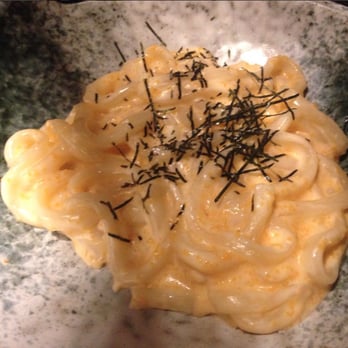 Oishii Sushi - Creamy udon. Taste way better than it looks. Yummy. - Japanese Near Me - Calgary, Alberta