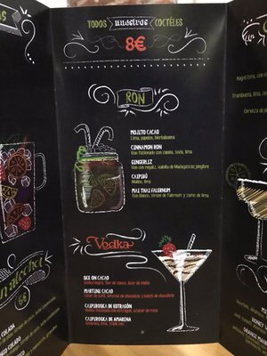 Menu photo 5 Cacao Restobar Madrid, M Menu photo 5 Cacao Restobar Madrid, M