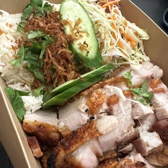 Baos Hog - roast pork, half slaw half hainan rice - Chinese Near Me - Garden Grove, California Baos Hog - roast pork, half slaw half hainan rice - Chinese Near Me - Garden Grove, California