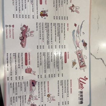 Ume Tea - Menu which is helpful; you order on a tablet - Bubble Tea Near Me - Los Angeles, California Ume Tea - Menu which is helpful; you order on a tablet - Bubble Tea Near Me - Los Angeles, California