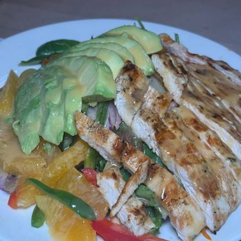 Loreley Beer Garden - Grilled chicken salad - German Near Me - New York, New York Loreley Beer Garden - Grilled chicken salad - German Near Me - New York, New York