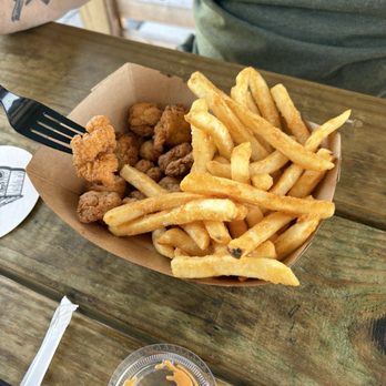 Westside Burgers - Shrimp basket with fries and slaw but it was in the side container. - Burgers Near Me - Suffolk, Virginia Westside Burgers - Shrimp basket with fries and slaw but it was in the side container. - Burgers Near Me - Suffolk, Virginia
