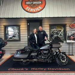 Chuck's Harley-Davidson - My wife and I and our brand new CVO are excited to hit the road