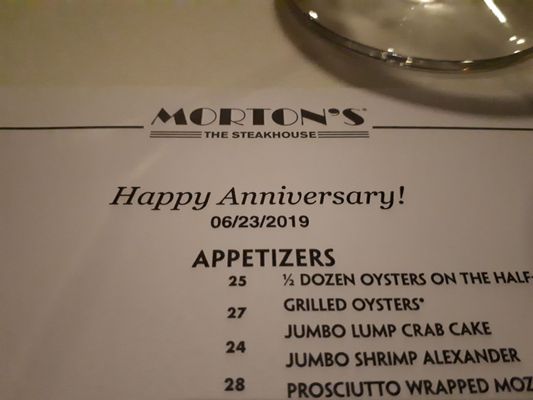 Menu photo 3 Morton's The Steakhouse Toronto, ON Menu photo 3 Morton's The Steakhouse Toronto, ON