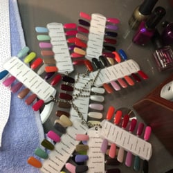Nails By Lynda - So many gel polish choices! She has new colors pretty much every visit.