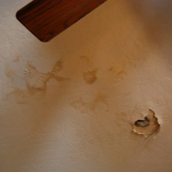 AZ Drywall Repair - view of ceiling stain and hole caused by water leak - Drywall Installation & Repair Near Me AZ Drywall Repair - view of ceiling stain and hole caused by water leak - Drywall Installation & Repair Near Me