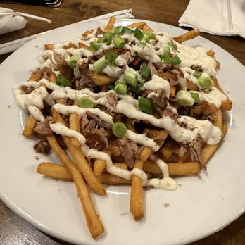 The Crown & Anchor Pub - Peking Duck Fries - sooooo good - Pubs Near Me - Pooler, Georgia