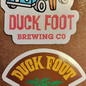 Duck Foot Brewing - Stickers $2.00 x2 (04/07/26 TU). @DuckFootBeer #Miramar #SanDiego #Brewery #CraftBeer #Beer - Breweries Near Me - San Diego, California
