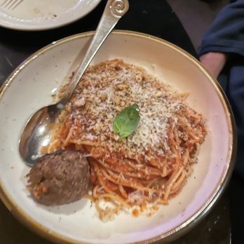 Breadery - Durum spaghetti with meatball - New American Near Me - Crested Butte, Colorado