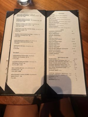Menu photo 2 The Chapter Room Sandy Springs, GA