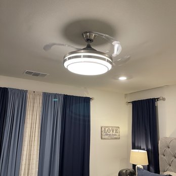 C. Bates Electric - Ceiling fan in master bedroom. - Electricians Near Me - Fairfield, California C. Bates Electric - Ceiling fan in master bedroom. - Electricians Near Me - Fairfield, California