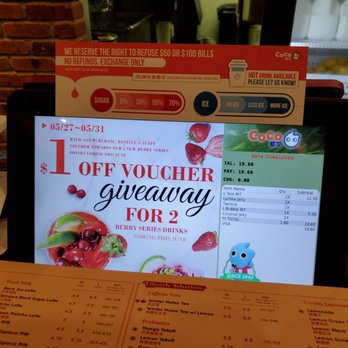 Coco Fresh Tea & Juice - Menu - Bubble Tea Near Me - Flushing, New York