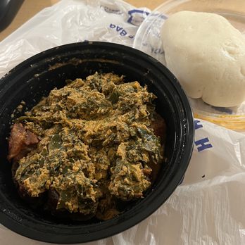 Mama Wale’s Rice & Grill - Pounded Yam (Fufu) Goat (Egusi) - African Near Me - Moreno Valley, California Mama Wale’s Rice & Grill - Pounded Yam (Fufu) Goat (Egusi) - African Near Me - Moreno Valley, California