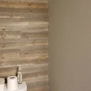 GLM Renovations - Installed shiplap behind the toilet for added beauty - General Contractors Near Me