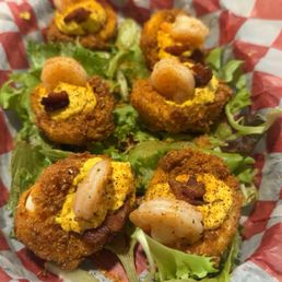 Deep fried deviled eggs Deep fried deviled eggs