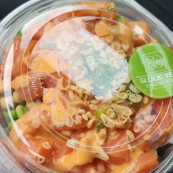 Glück Tea - Perfect poke bowl - Bubble Tea Near Me - West Des Moines, Iowa