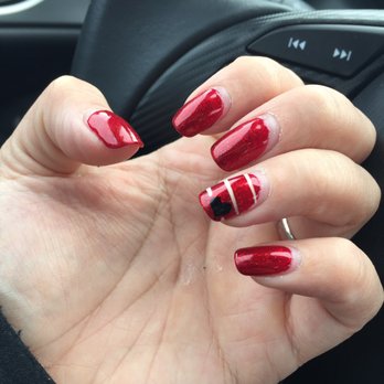 Lavish Nails & Spa - 3 week grow out on Valentine's Day shellac. - Nail Salons Near Me - Bothell, Washington