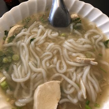 Lucky Thai - Khao piak sen (chicken noodle soup) - Thai Near Me - Murfreesboro, Tennessee