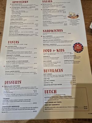 Menu photo 2 Lou Malnati's Pizzeria Chicago, IL Menu photo 2 Lou Malnati's Pizzeria Chicago, IL