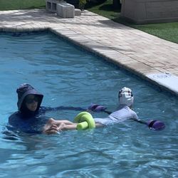 Swim With Mr. Blue