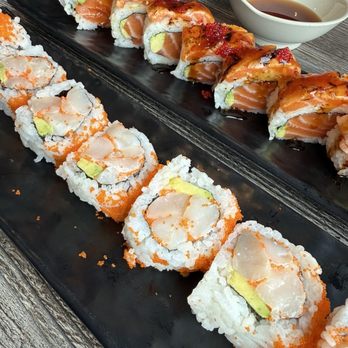 Sushi Aroma - Chop Chop roll and blazing salmon roll - Sushi Bars Near Me - Edmonton, Alberta