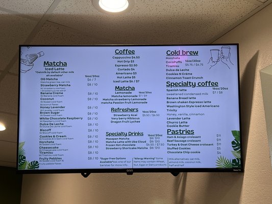 Menu photo 1 Casa Matcha Houston, TX