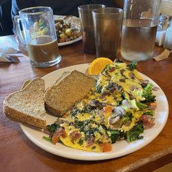 Wild Oat Bakery Cafe and Farm - Omelette with gluten free bread