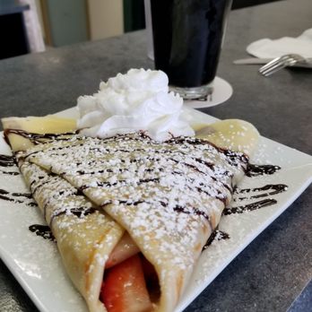 The Crepe Escape Redding - Nutella and strawberry crepe...what else could anyone ever want - Creperies Near Me - Redding, California