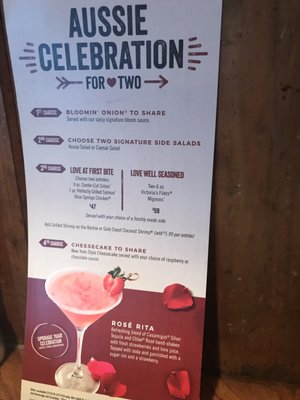 Menu photo 4 Outback Steakhouse Chandler, AZ