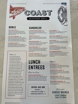 Menu photo 6 Coast Seafood Grill Bradenton, FL