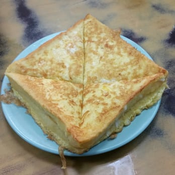 維記咖啡粉麵 - Homemade kaya french toast $18 HKD - Hong Kong Style Cafe Near Me - Hong Kong, HK