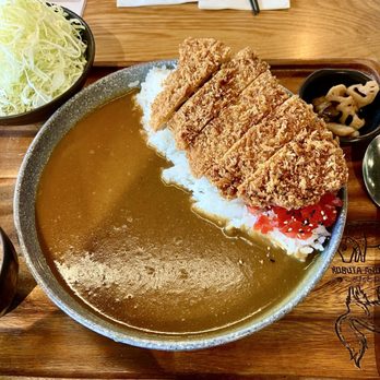 Kobuta And Ookami - Kurobuta Curry set with miso soup and shredded cabbage - Japanese Near Me - Seattle, Washington Kobuta And Ookami - Kurobuta Curry set with miso soup and shredded cabbage - Japanese Near Me - Seattle, Washington