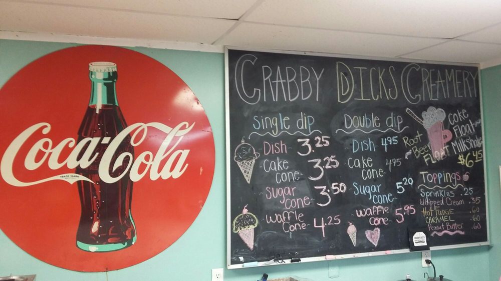 Crabby Dick's Ice Cream Parlor Logo