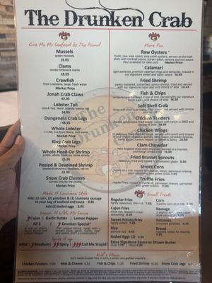 Menu photo 1 The Drunken Crab North Hollywood, CA Menu photo 1 The Drunken Crab North Hollywood, CA