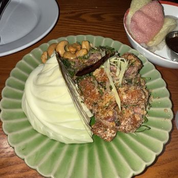 Fish Cheeks - Crispy rice & pork salad - Seafood Near Me - New York, New York
