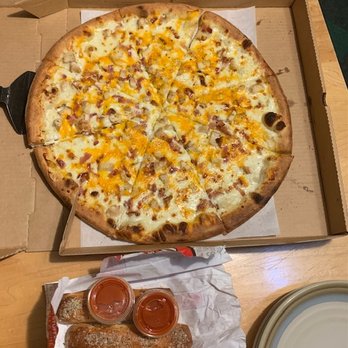 James Street Pizza Co. - Chicken bacon ranch pizza and bosco sticks w/marinara - Pizza Near Me - Columbus, Wisconsin