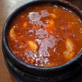 Pyeong Chang Tofu - Seafood sundubu extra spicy - Korean Near Me - Berkeley, California