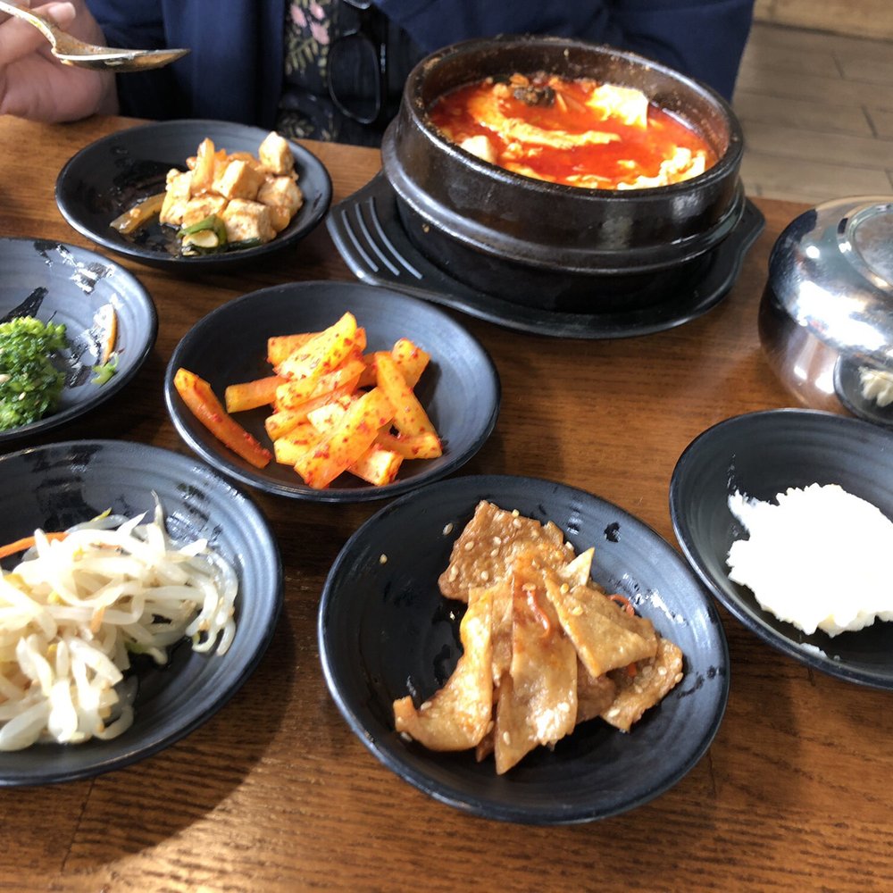 Jumping Spoon - Vegetarian Mushroom soup and the fixings - Korean Near Me - Hercules, California Jumping Spoon - Vegetarian Mushroom soup and the fixings - Korean Near Me - Hercules, California