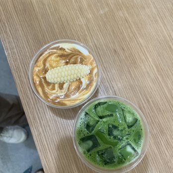 Harucake - Corn latte and banana matcha - Coffee & Tea Near Me - Los Angeles, California Harucake - Corn latte and banana matcha - Coffee & Tea Near Me - Los Angeles, California