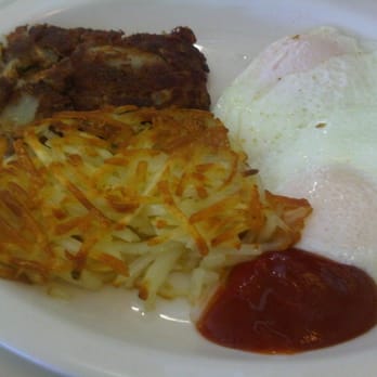 Jack's Restaurant - Jack's Suggestion (2 eggs, choice of meat, starch, and biscuit): Homemade corned beef hash, hash browns, over easy eggs. - Breakfast & Brunch Near Me - Honolulu, Hawaii Jack's Restaurant - Jack's Suggestion (2 eggs, choice of meat, starch, and biscuit): Homemade corned beef hash, hash browns, over easy eggs. - Breakfast & Brunch Near Me - Honolulu, Hawaii