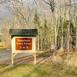 Vassalboro Town Forest Trail - New entrance and parking lot adjacent to Public Works