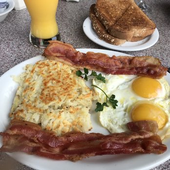 Shakers - Just ok. The hash was tasteless. Bacon not crispy enough. Bread was great though. - Diners Near Me - South Pasadena, California Shakers - Just ok. The hash was tasteless. Bacon not crispy enough. Bread was great though. - Diners Near Me - South Pasadena, California