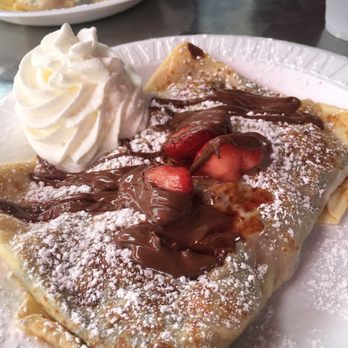 Bonjour Montclair Cafe - Strawberry & Nutella crepe - Creperies Near Me - Montclair, New Jersey