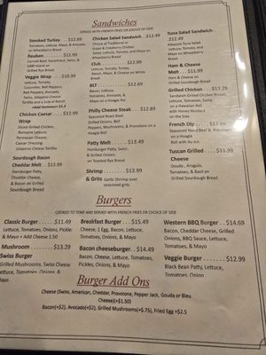 Menu photo 4 Sidewalk Cafe Denton, TX