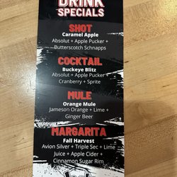 Joe’s Pub & Grill - Cocktail menu side 2