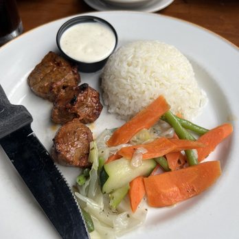 Cafe Istanbul - Half order of shish kabobs - Turkish Near Me - Dublin, Ohio