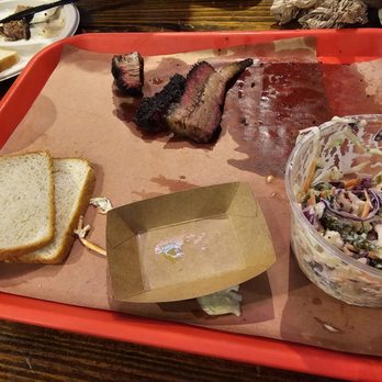 Terry Black's Barbecue - I seem to have a habit of only photographing mostly through the meal! :) brisket, slaw, white bread - Barbeque Near Me - Austin, Texas Terry Black's Barbecue - I seem to have a habit of only photographing mostly through the meal! :) brisket, slaw, white bread - Barbeque Near Me - Austin, Texas