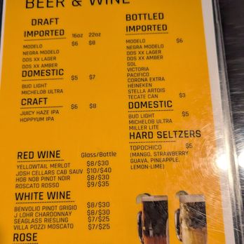 Tulum Bar & Grill - Drinks menu 2, July 2024 - Mexican Near Me - Winston-Salem, North Carolina